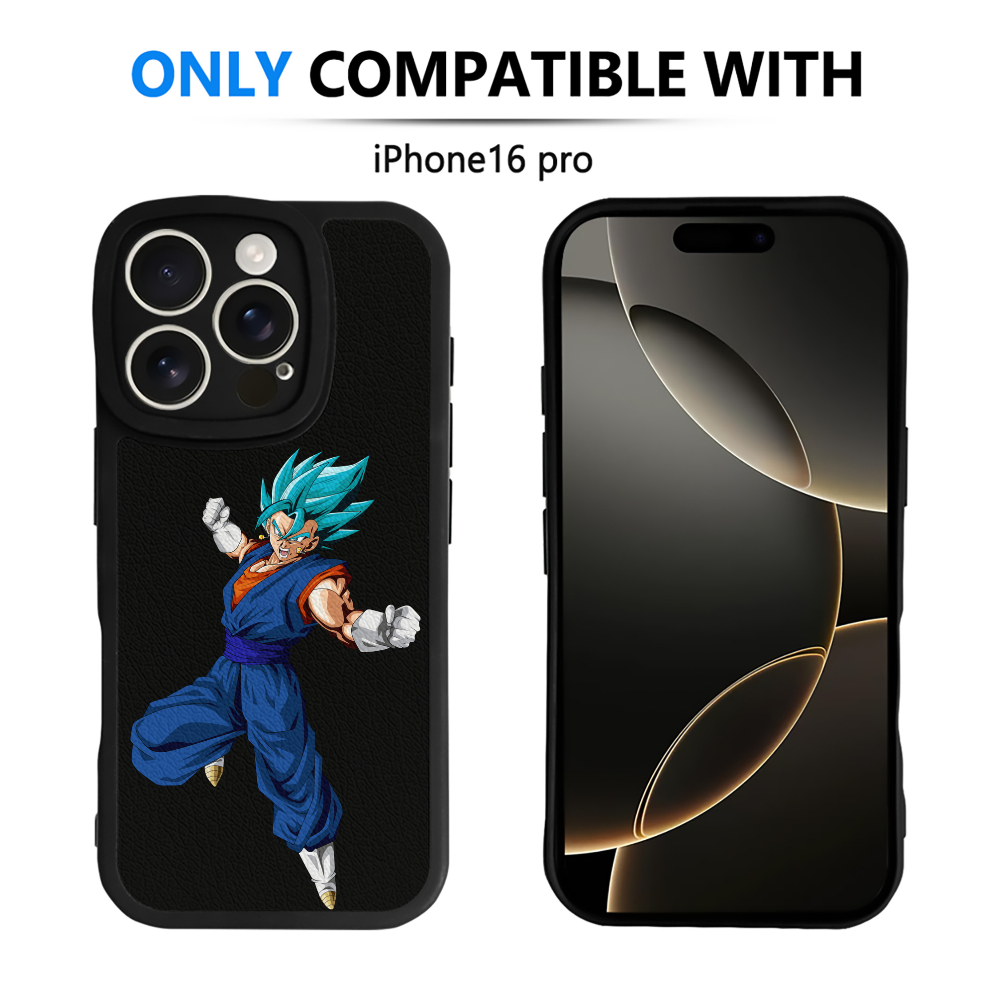 （画像用） ドラゴンボール ベジット DRAGON BALL Vegetto 【iPhone 16シリーズ対応】シリコンスマホケース（レザー調） 材質：シリコン